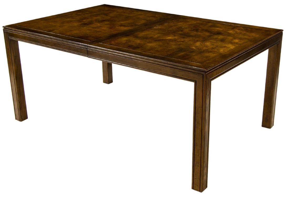 HENREDON BURLWOOD DINING TABLE W/ TWO LEAVES