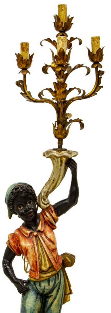 ITALIAN FIGURAL BLACKAMOOR FOUR-LIGHT FLOOR LAMP (1 of 4)