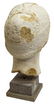MARBLE BUST OF A GREEK WOMAN, 11.5"H - 4