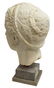 MARBLE BUST OF A GREEK WOMAN, 11.5"H - 5