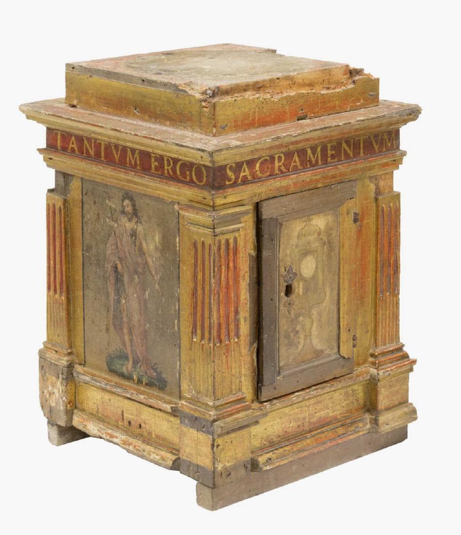 VERY FINE ANTIQUE CHURCH TABERNACLE, 18TH C. (1 of 5)