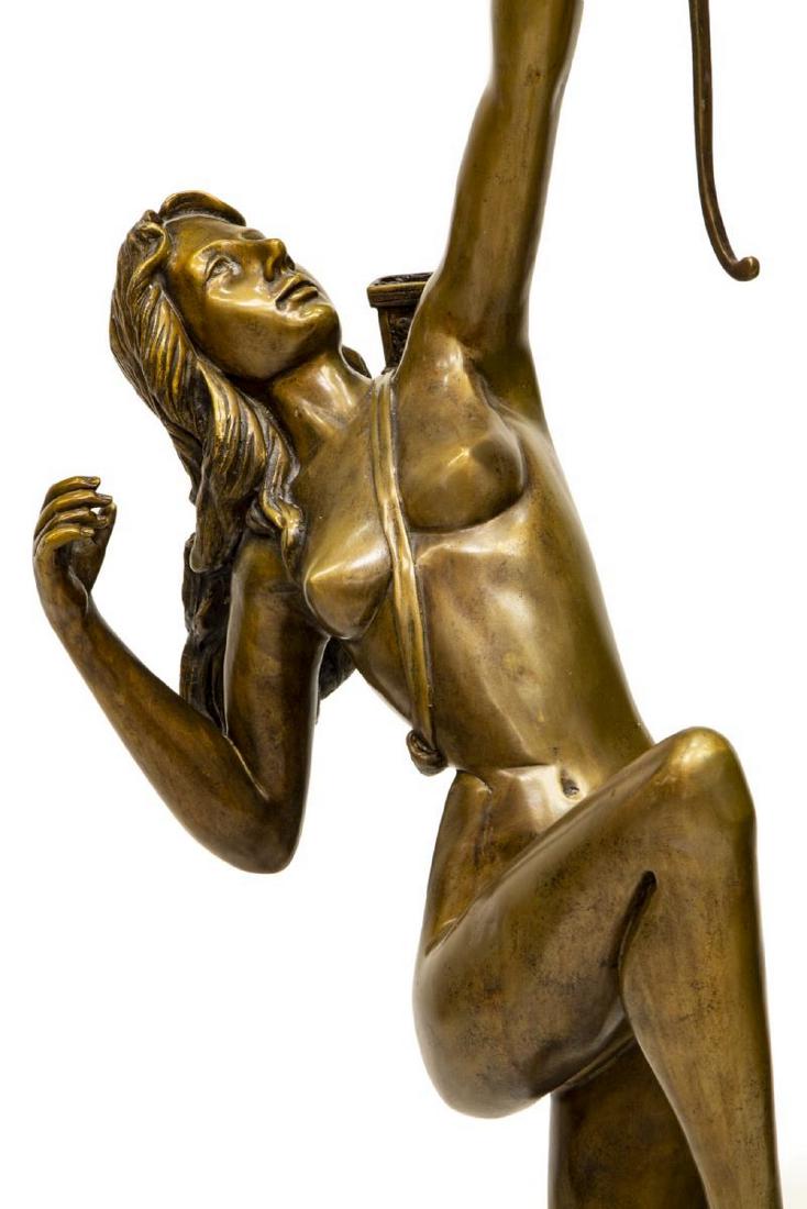 CAST BRONZE FOUNTAIN HUNTRESS DIANA W/ BOW (1 of 4)