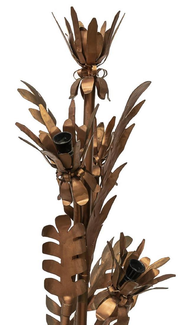 FRENCH FOUR-LIGHT FOLIATE COPPER FLOOR LAMP (1 of 4)