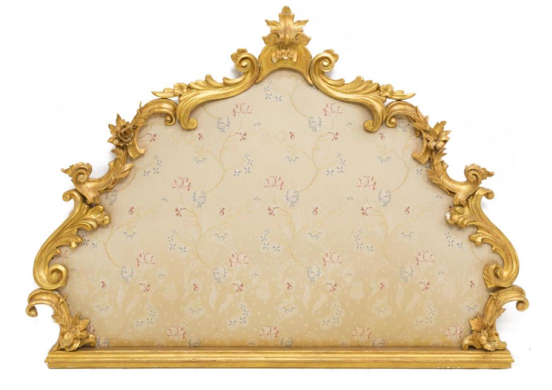 ITALIAN LOUIS XV STYLE FOLIATE GILTWOOD HEADBOARD (1 of 2)