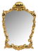 LOUIS XV STYLE GOLD LEAF ACCENTED WALL MIRROR