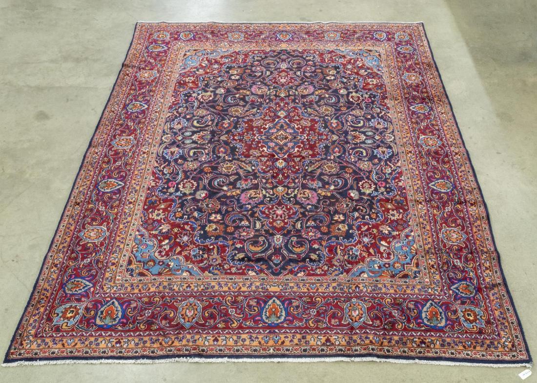 HAND-TIED PERSIAN KASHMAR RUG 12'6" X 9'9" (1 of 4)