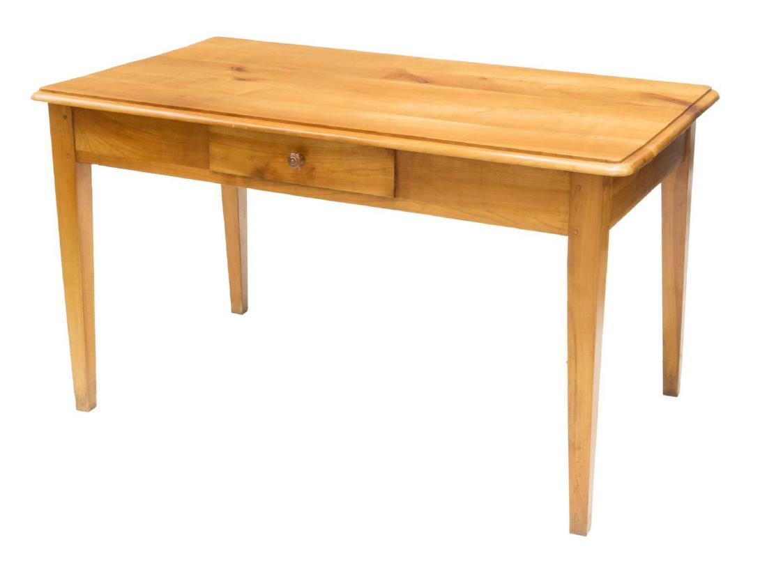 FRENCH FRUITWOOD FARM HOUSE TABLE, 20TH C. (1 of 4)