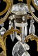 ITALIAN GILT METAL & CRYSTAL 1-LIGHT CHANDELIER - 2