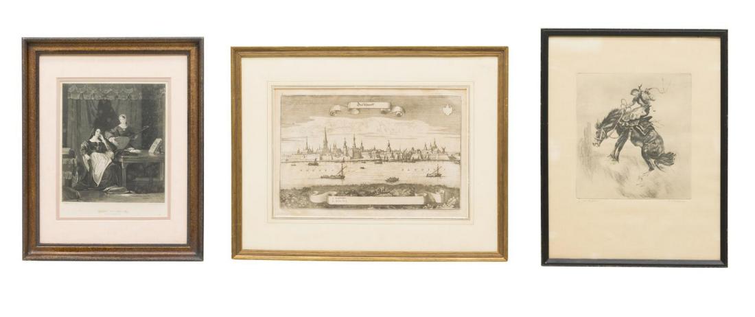 (3) FRAMED PRINTS, MATTHAUS MERIAN DUSSELDORF (1 of 5)