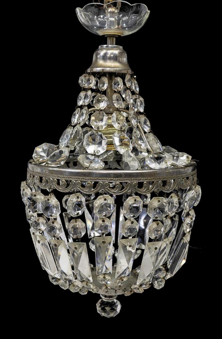 ITALIAN CRYSTAL SINGLE-LIGHT CEILING LAMP (1 of 2)