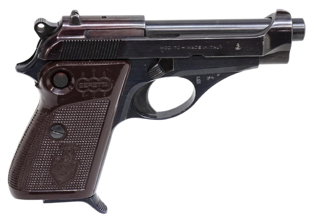 BERETTA MODEL 70 PISTOL, 7.65MM: Beretta Model 70 New Puma pistol, 7.65mm, 3.5" barrel, detachable magazine, brown plastic grips with Beretta logo, SN 404XXX *REQUIRES FFL TRANSFER* Start Price: $200.00