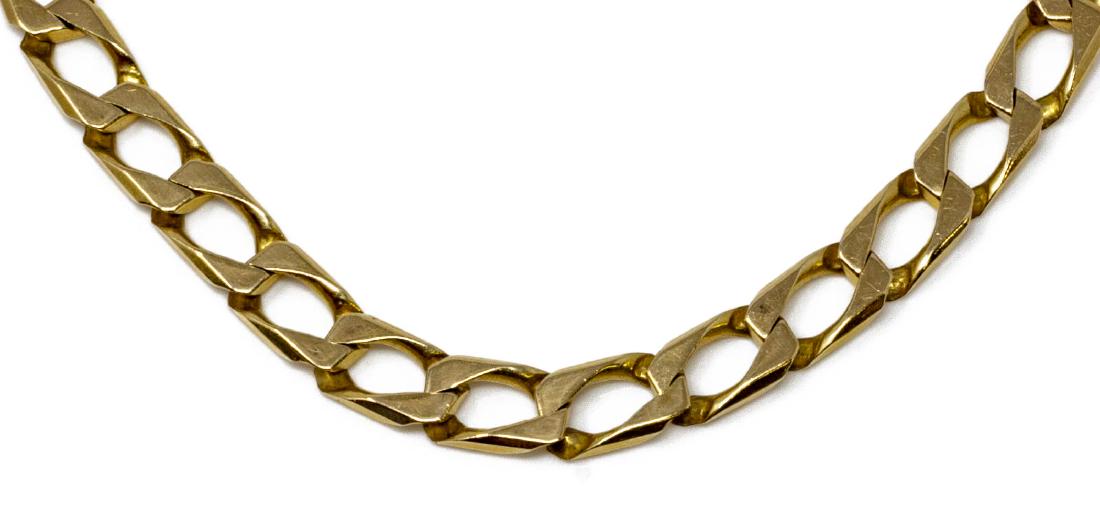 GENTS ESTATE 14KT YELLOW GOLD LINK BRACELET (1 of 3)