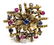 VINTAGE LADIES 14K GOLD RUBY & SAPPHIRE RING