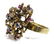 VINTAGE LADIES 14K GOLD RUBY & SAPPHIRE RING - 4