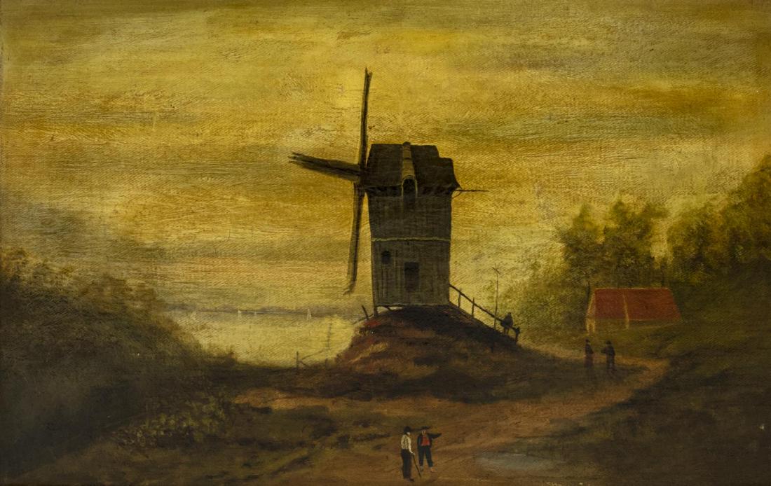 FRAMED OIL PAINTING, WINDMILL AT BLACKHEATH (1 of 4)