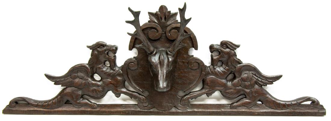 ARCHITECTURAL ELEMENT, DEER & GRIFFINS (1 of 5)