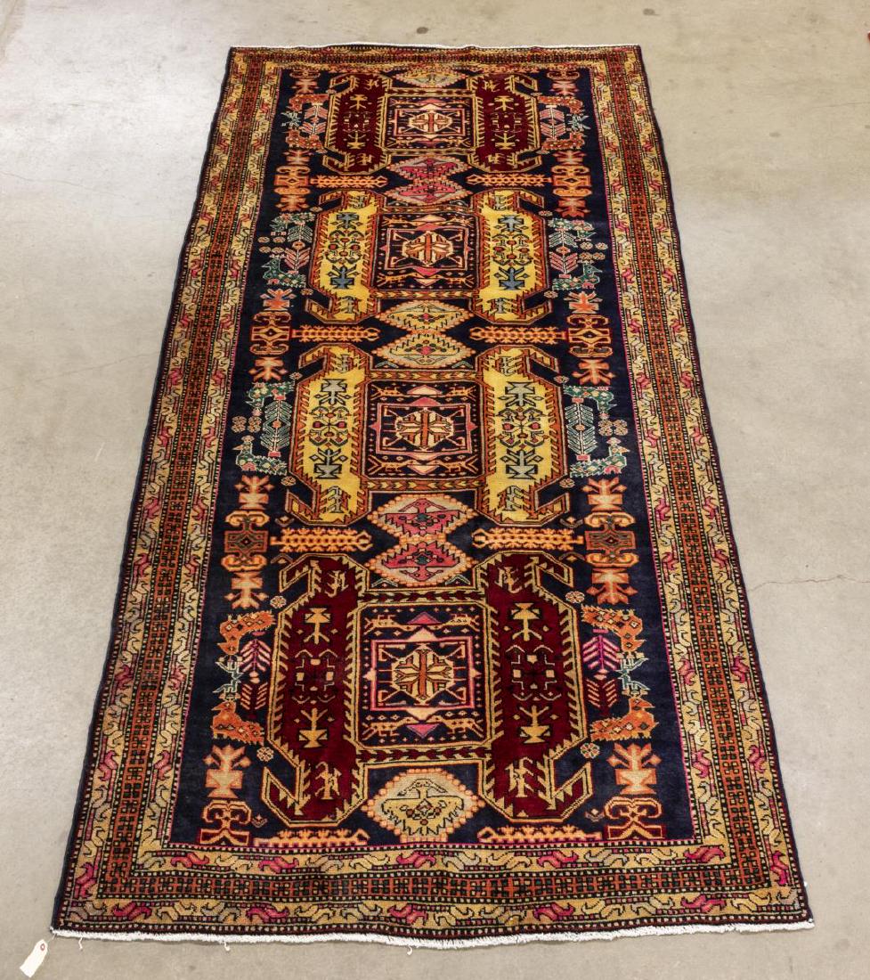 PERSIAN HAND-TIED ARDABIL RUNNER 10'11"X4'8" (1 of 4)