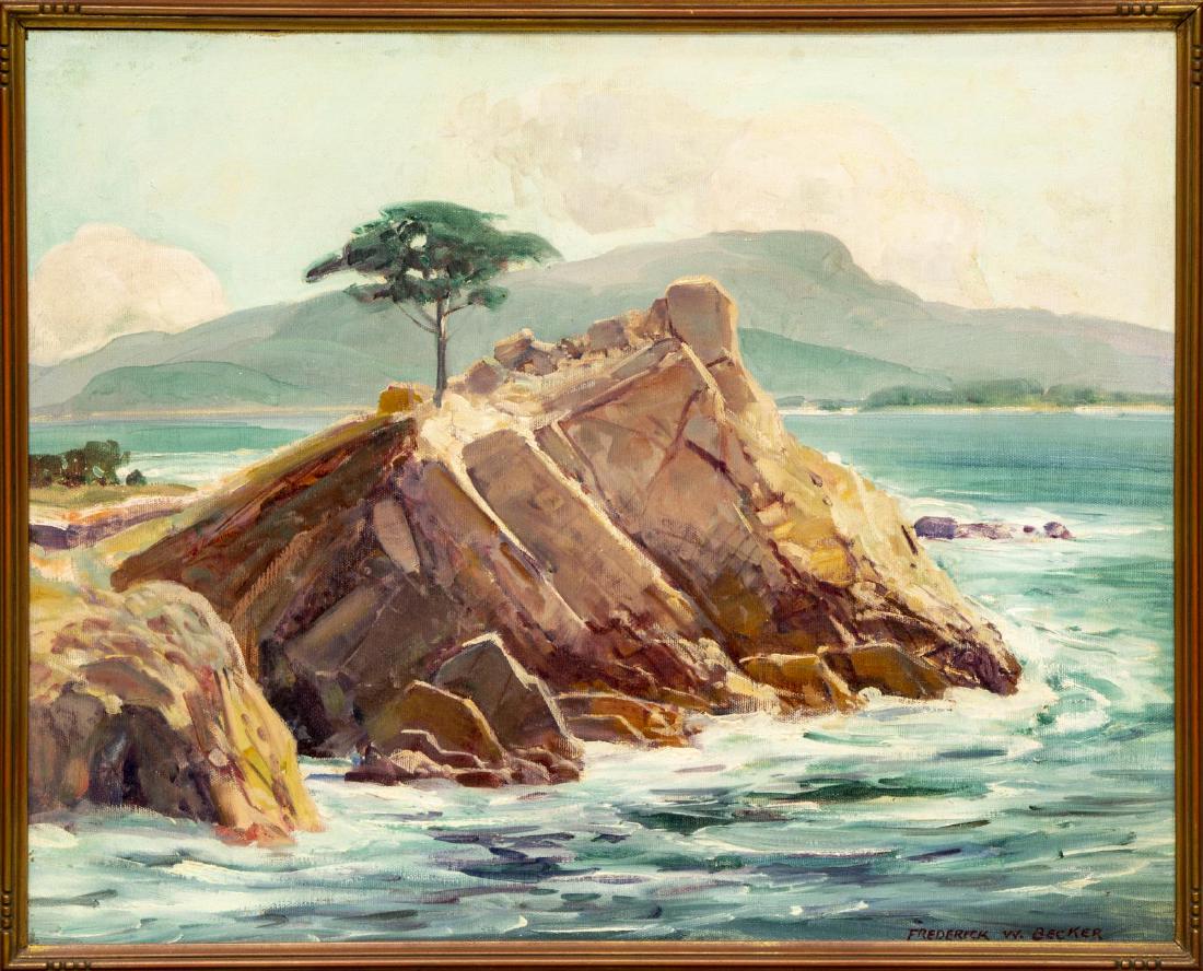 FREDERICK W. BECKER (D.1974) CALIFORNIA PAINTING (1 of 5)