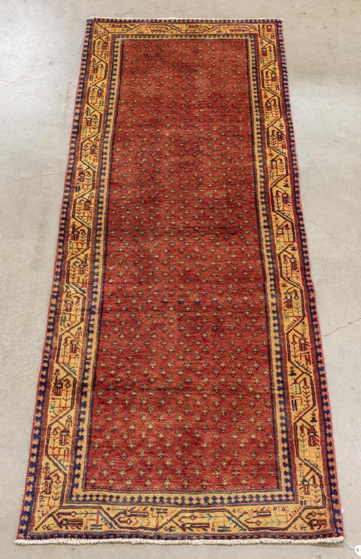 PERSIAN HAND-TIED MESHKIN FLOOR RUNNER 10'1" X 3'4 (1 of 4)