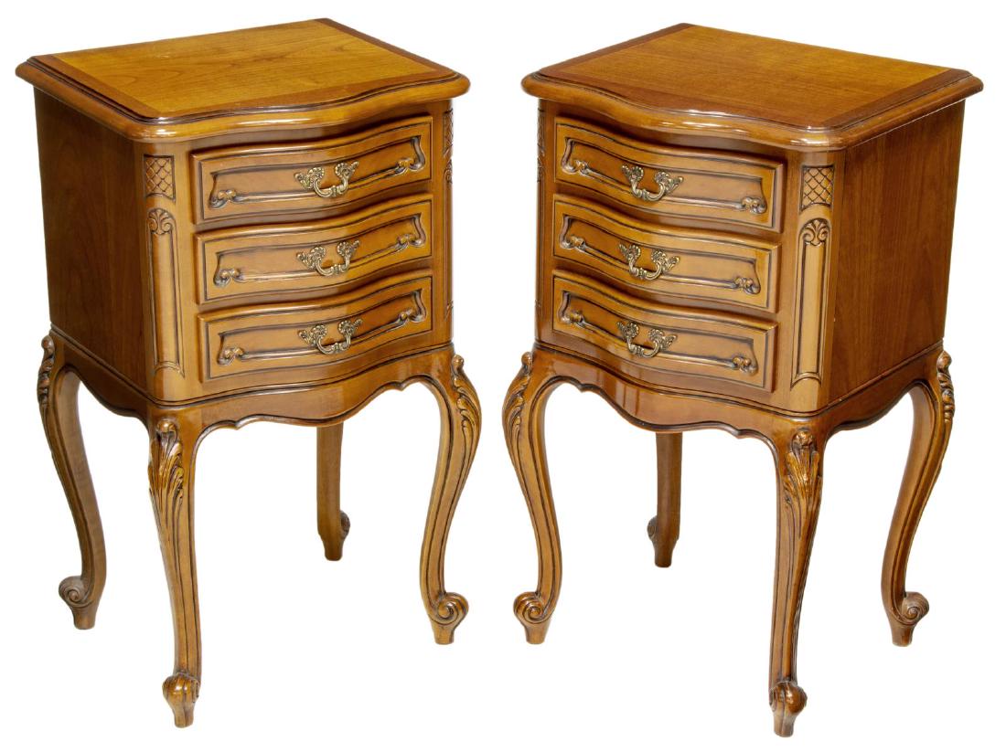 (2) VINTAGE FRENCH LOUIS XV STYLE BEDSIDE CABINETS (1 of 2)