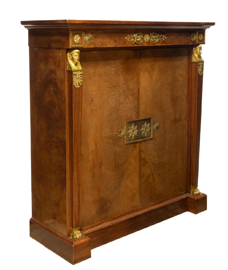 FRENCH EMPIRE STYLE MAHOGANY BAR CABINET (1 of 5)