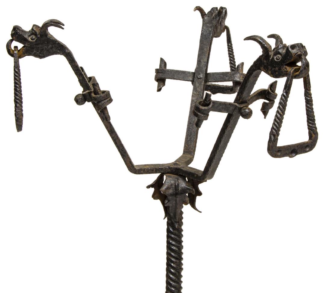 AFTER ANTONIO GAUDI BLACK IRON DRAGON PLANTSTAND (1 of 3)