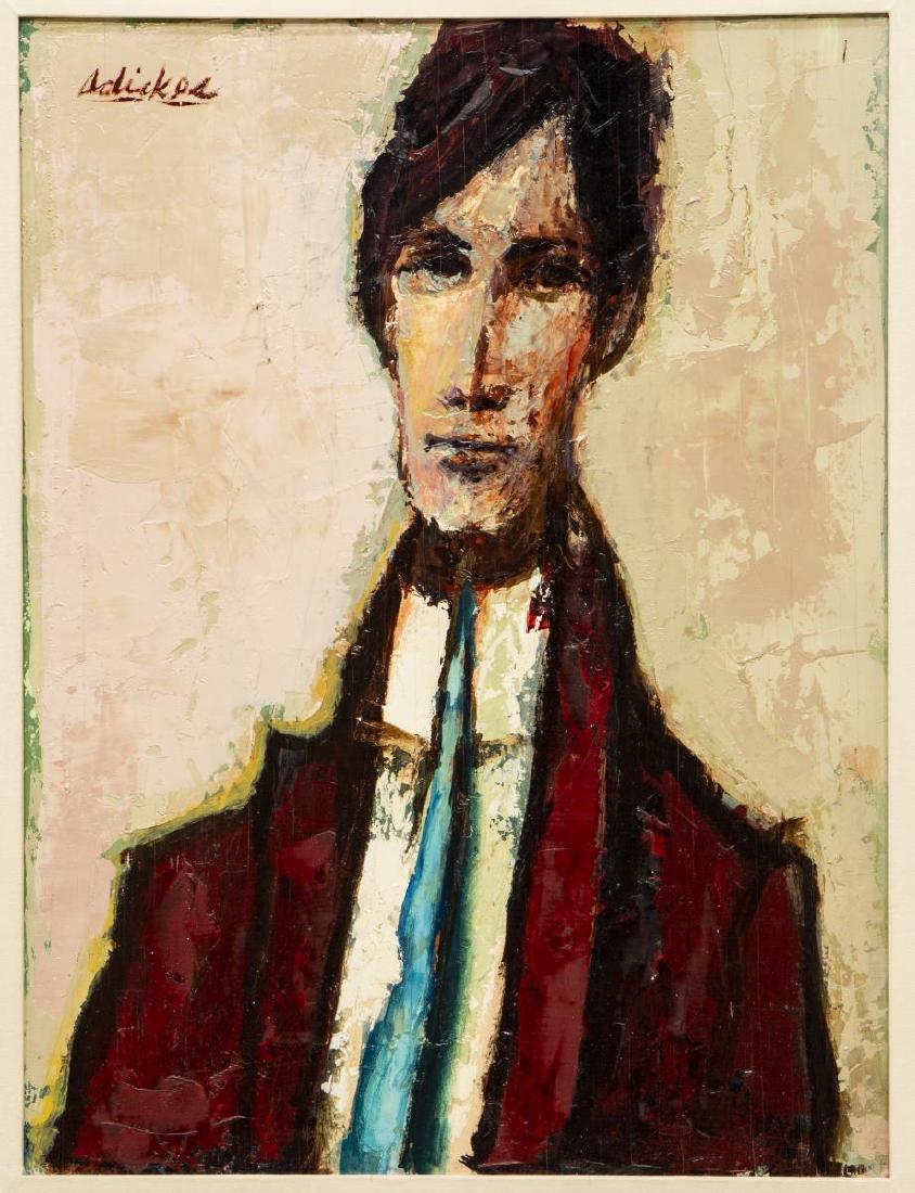DAVID PRYOR ADICKES (B.1927) OIL PAINTING PORTRAIT (1 of 7)