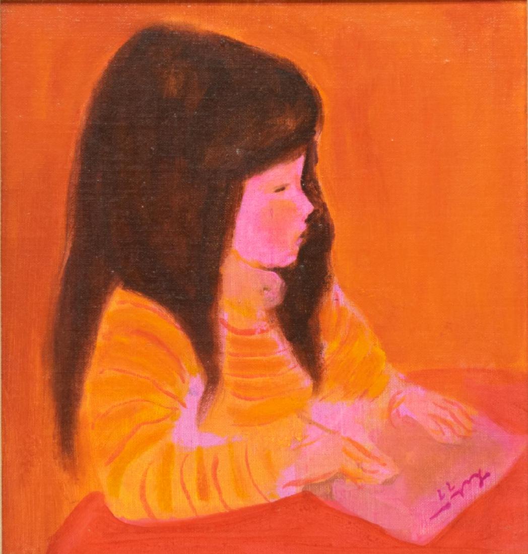 GUSTAV LIKAN (1912-1998) GIRL DRAWING (1 of 5)