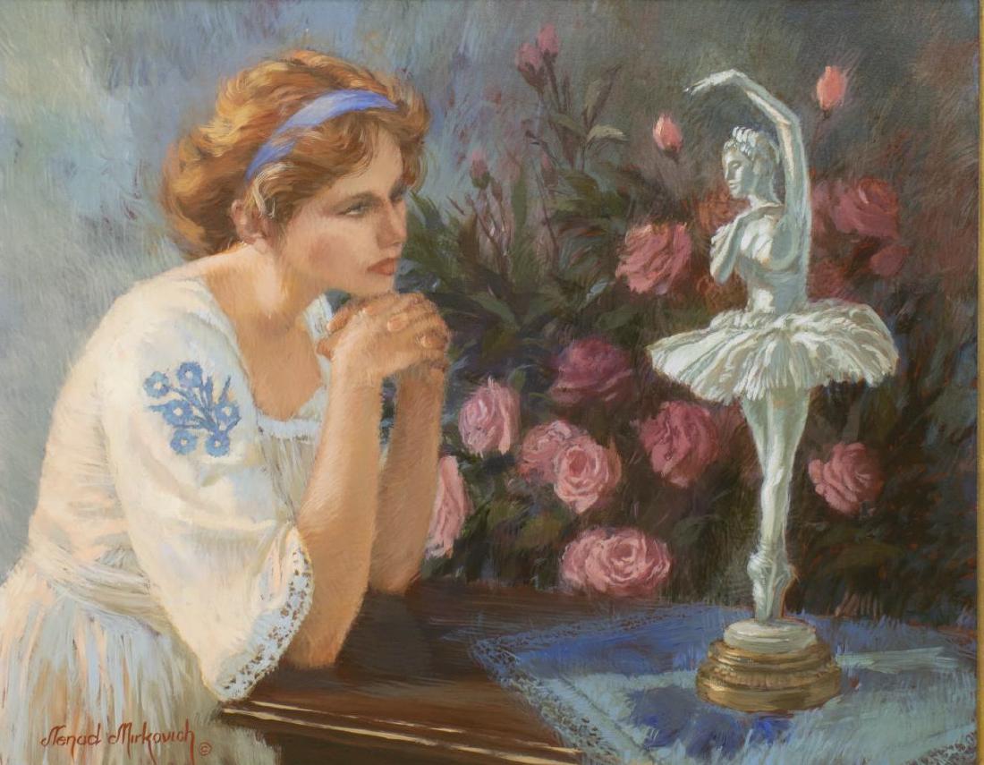 NENAD MIRKOVICH (B.1951) OIL PAINTING, BALLERINA (1 of 4)