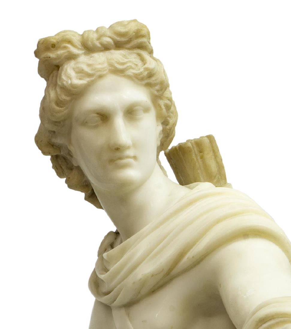 ALABASTER STATUE AFTER APOLLO BELVEDERE, LAPINI (1 of 5)