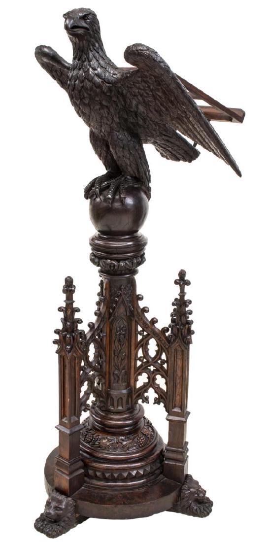 RELIGIOUS GOTHIC REVIVAL EAGLE LECTERN, C.1896 (1 of 10)
