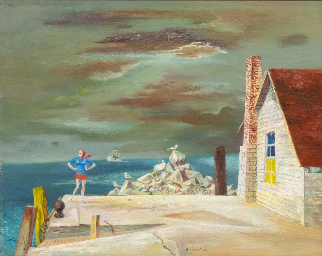 AARON BOHROD (D.1992) GILLS ROCK, WI PAINTING (1 of 5)