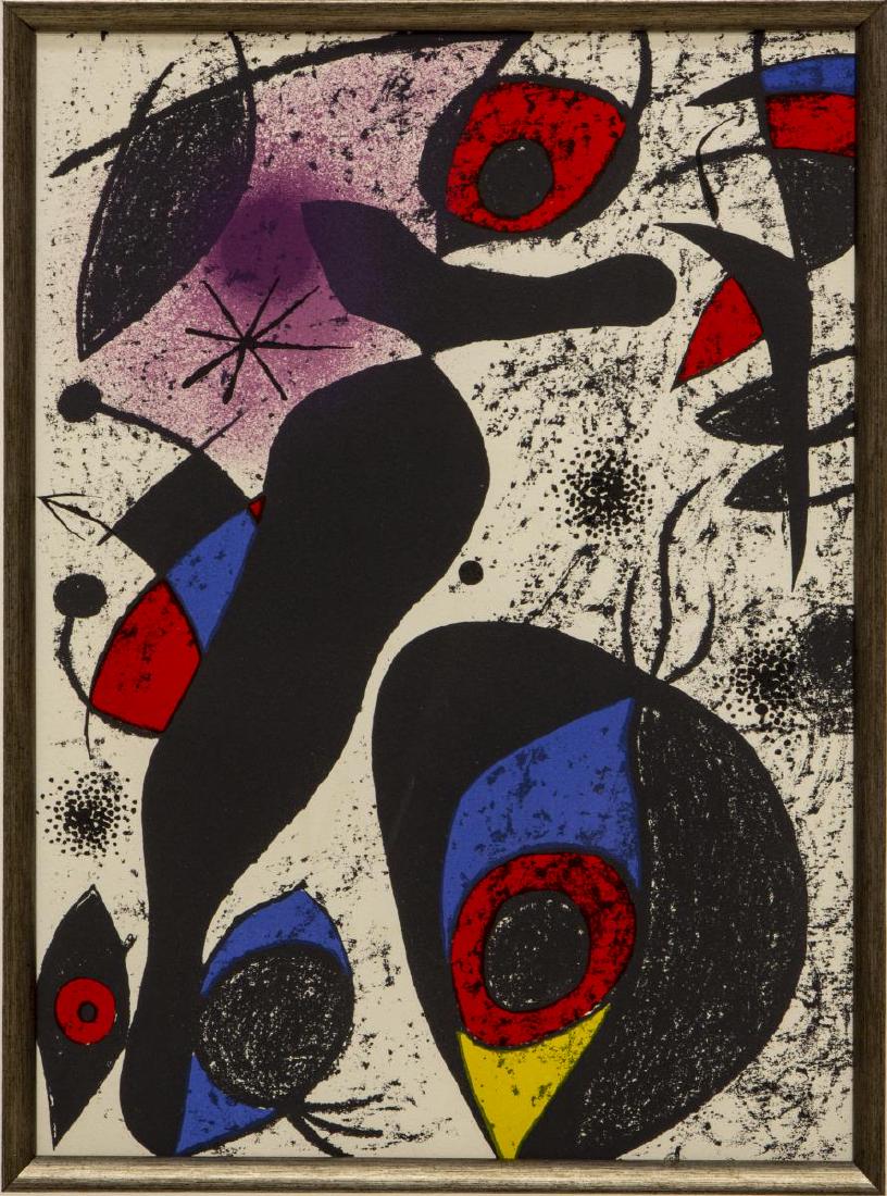 JOAN MIRO (D.1983) A L'ENCRE SURREALIST LITHOGRAPH (1 of 4)