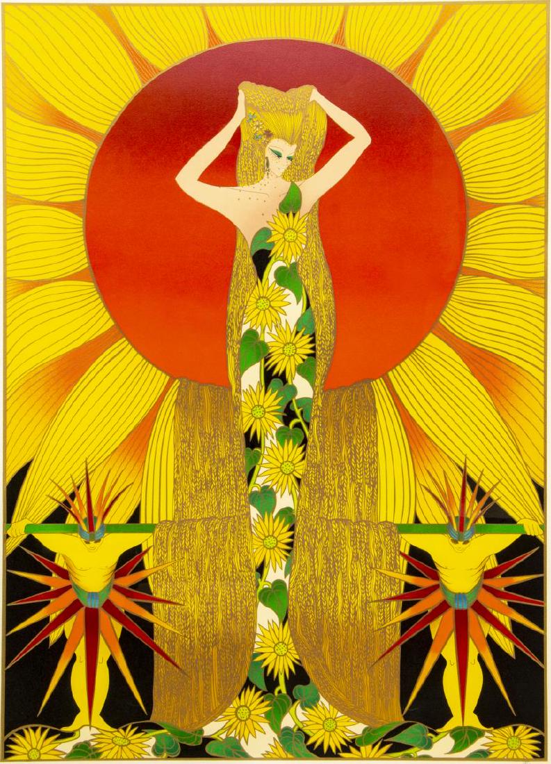 ARTIST PROOF SERIGRAPH, SUNFLOWER, MANNER OF ERTE (1 of 5)