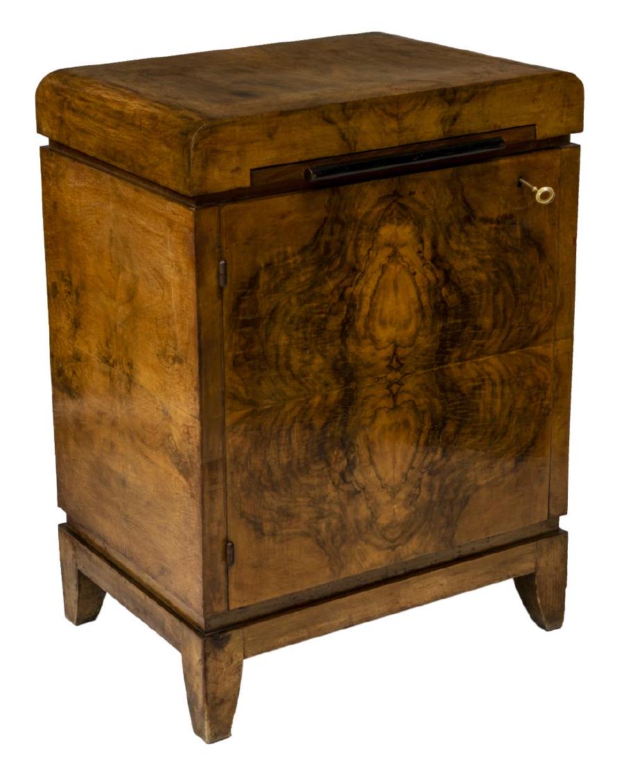 FRENCH ART DECO BURLWOOD BAR CABINET (1 of 5)