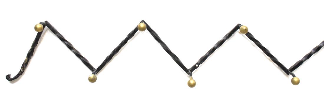MID-CENTURY MODERN WROUGHT IRON HAT/COAT RACK (1 of 3)