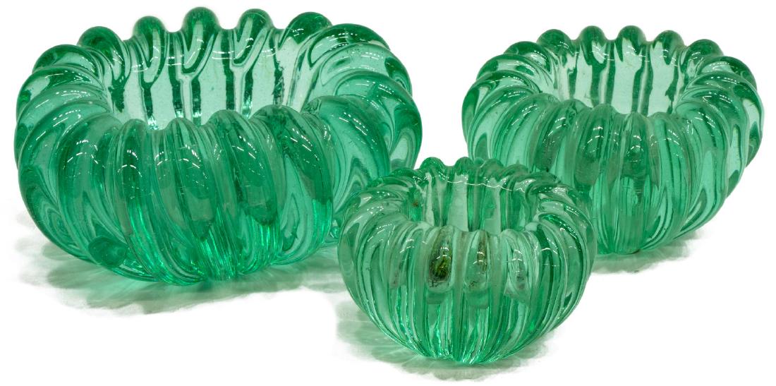 (3) ITALIAN MID-CENTURY ART GLASS GRADUATED BOWLS (1 of 2)