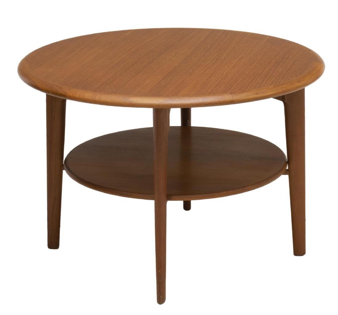 DANISH MID-CENTURY MODERN CIRCULAR COFFEE TABLE (1 of 2)
