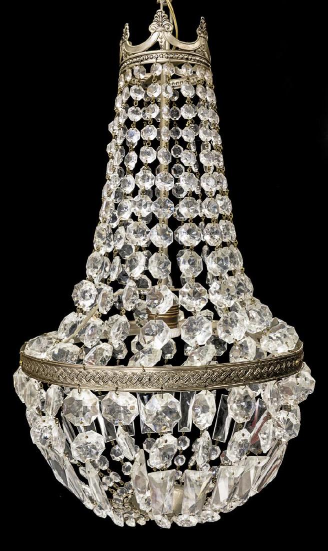ITALIAN SAC-DE-PEARL ONE-LIGHT CHANDELIER (1 of 3)