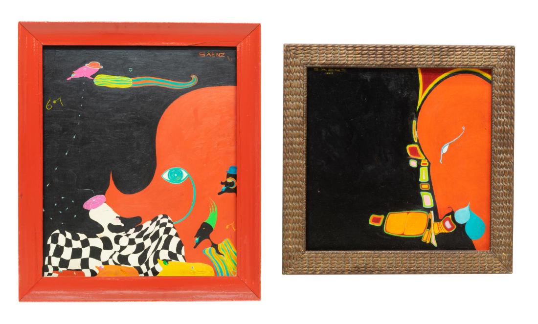 (2) VILEM SAENZ (B.1967) MODERNIST PAINTINGS (1 of 7)