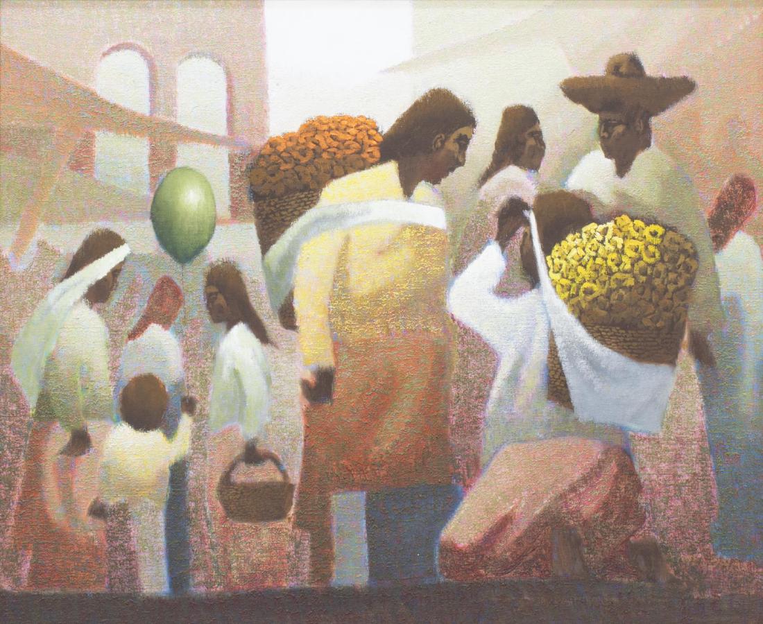 FLOWER SELLER, LEON BELAUZARAN (B.1948) ATTRIB. (1 of 3)