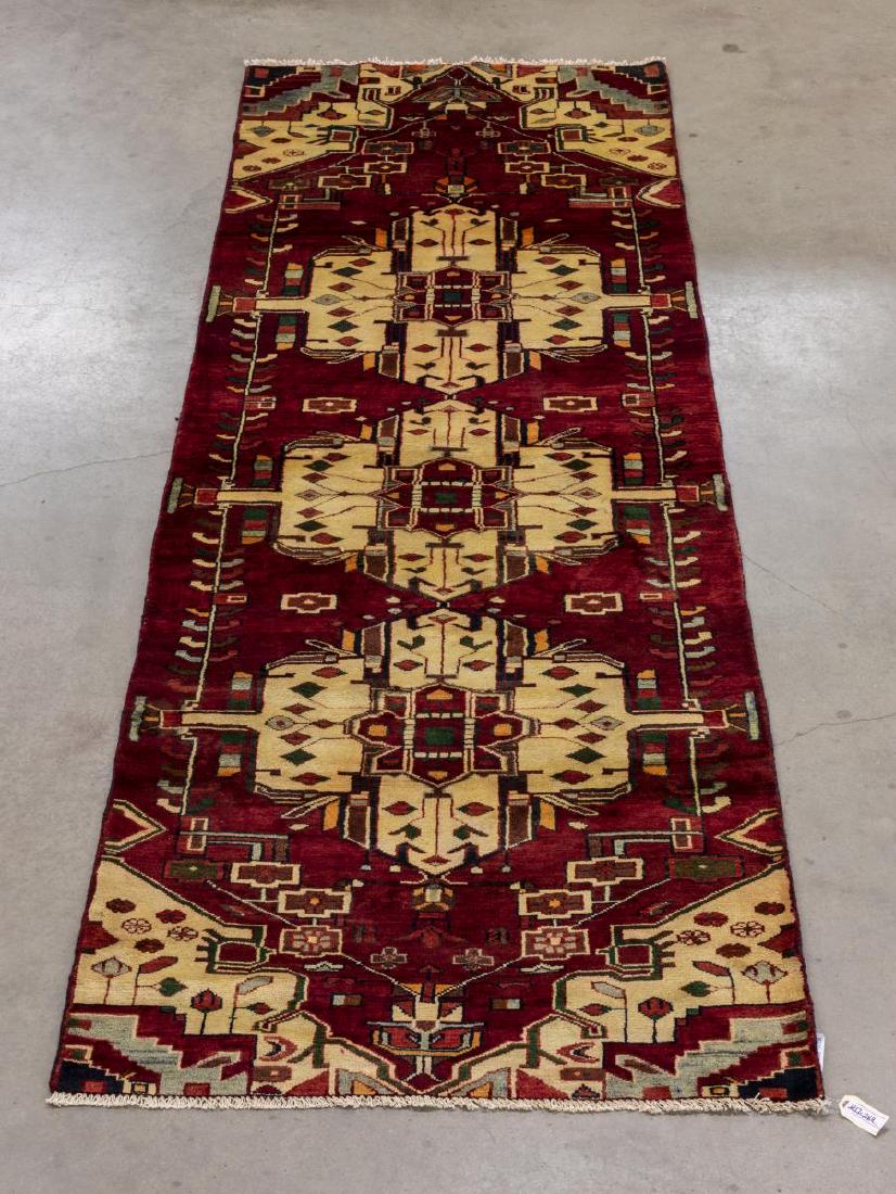 PERSIAN HAND-TIED MESHKIN RUNNER 11'3" X 3'6 (1 of 4)