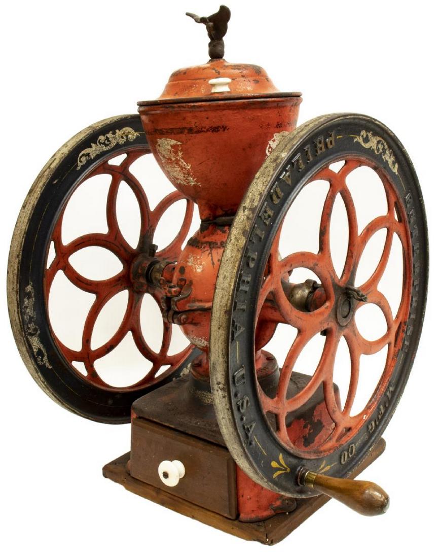 LARGE ENTERPRISE MFG CO. IRON COFFEE GRINDER, 1898