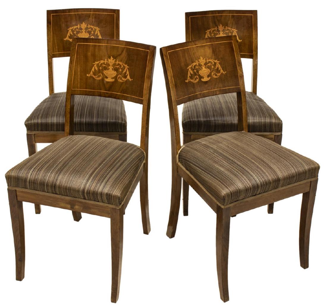 (4) CONTINENTAL MAHOGANY DINING CHAIRS (1 of 2)