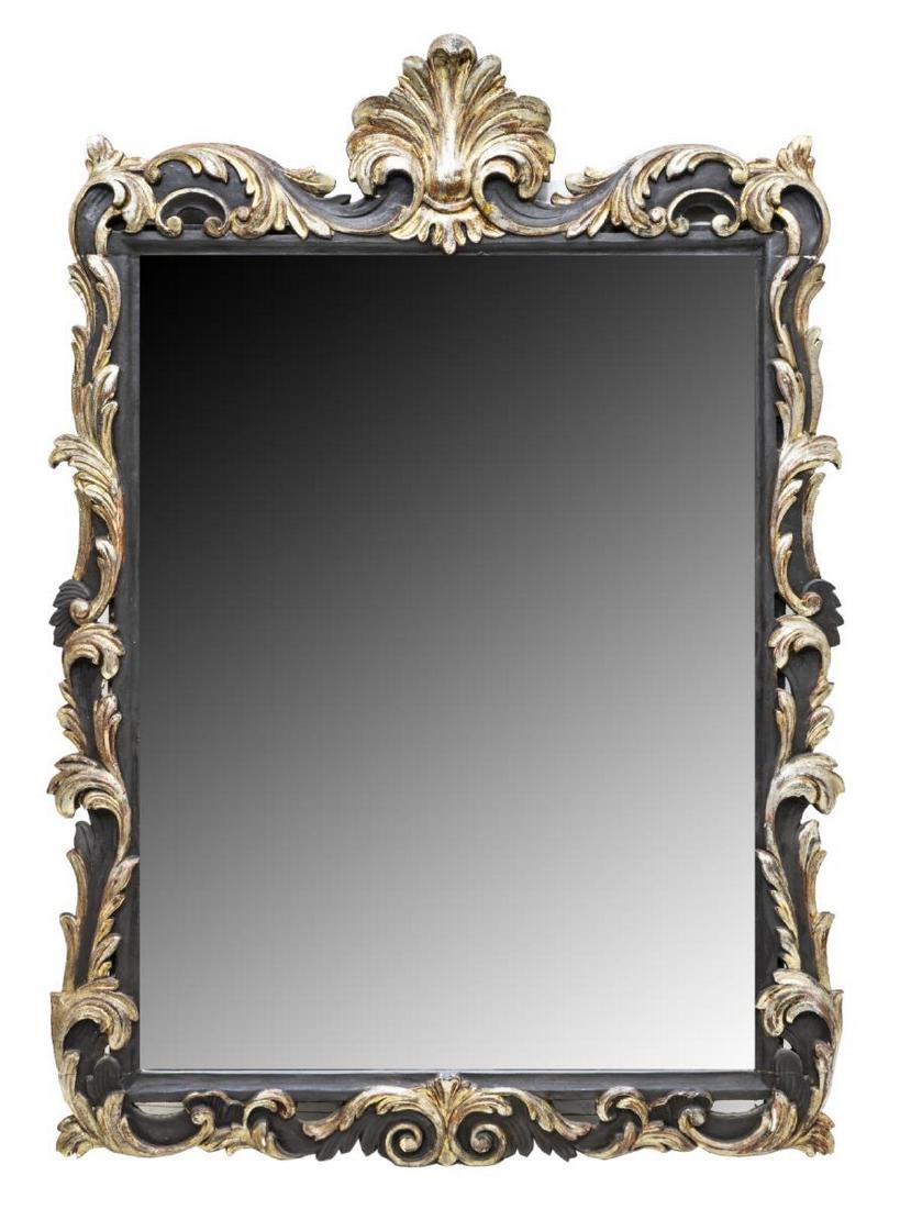 BAROQUE STYLE FOLIATE FRAMED WALL MIRROR (1 of 3)