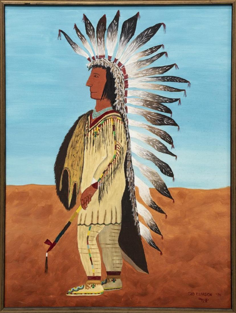SID ELIASON (1928-2016) INDIAN CHIEF (1 of 5)