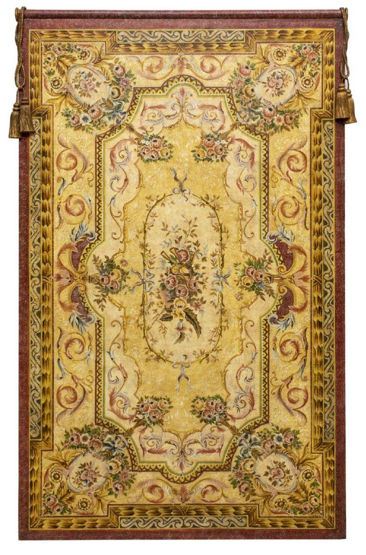 ELABORATELY PAINTED WALL PANEL (1 of 3)