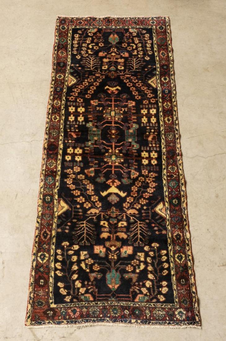 HAND-TIED PERSIAN HAMADAN RUNNER, 9'5" X 3'5" (1 of 4)