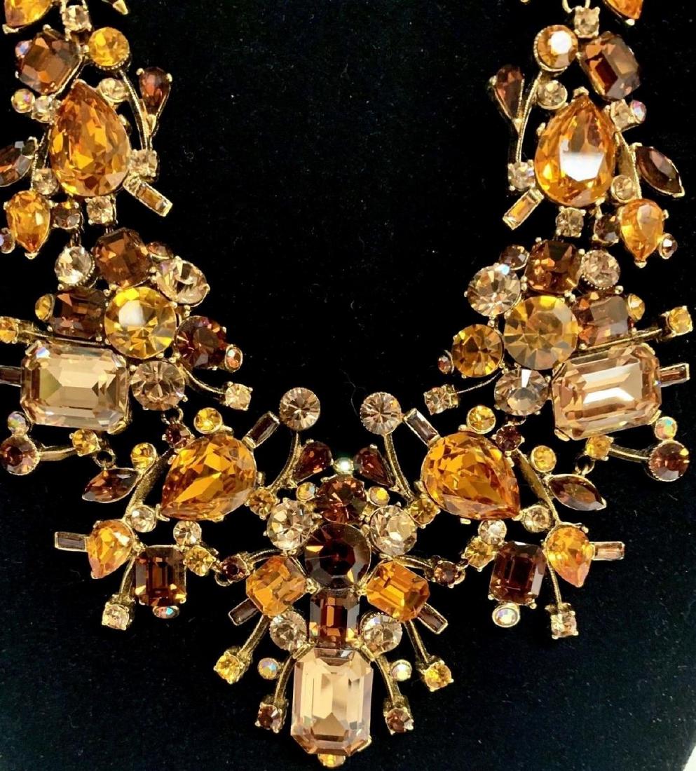 VINTAGE JOSE & MARIA BARRERA RHINESTONE NECKLACE (1 of 6)