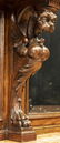 FRENCH CARVED OAK MIRRORED MARBLE TOP BUFFET - 6
